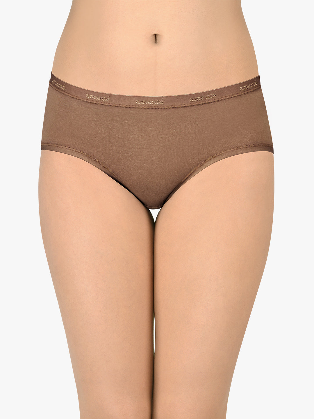 Cotton Hipster Brief Solid Pack of 3 (Combo 2)  - amanté Panty - Image 4 of 5