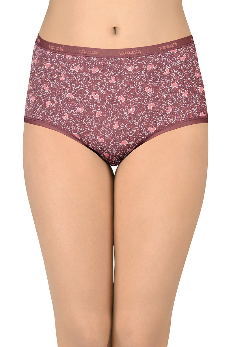 Cotton Full-Brief Print Pack of 3 (Combo 3)  - amanté Panty