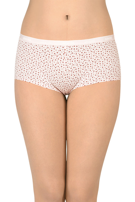 Cotton Boyshort Brief Print Pack of 3 (Combo 5) S / C334 Print - amanté Panty
