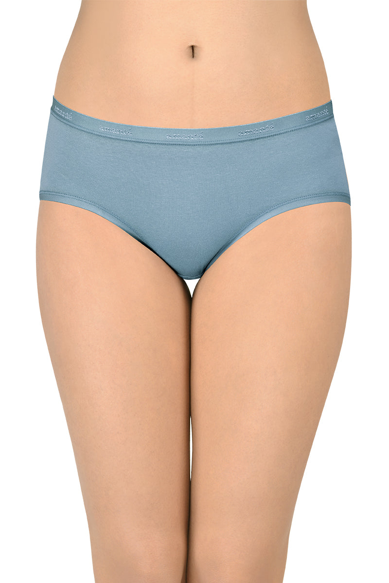 Cotton Hipster Brief Solid Pack of 3 (Combo 1)  - amanté Panty - Image 2 of 6