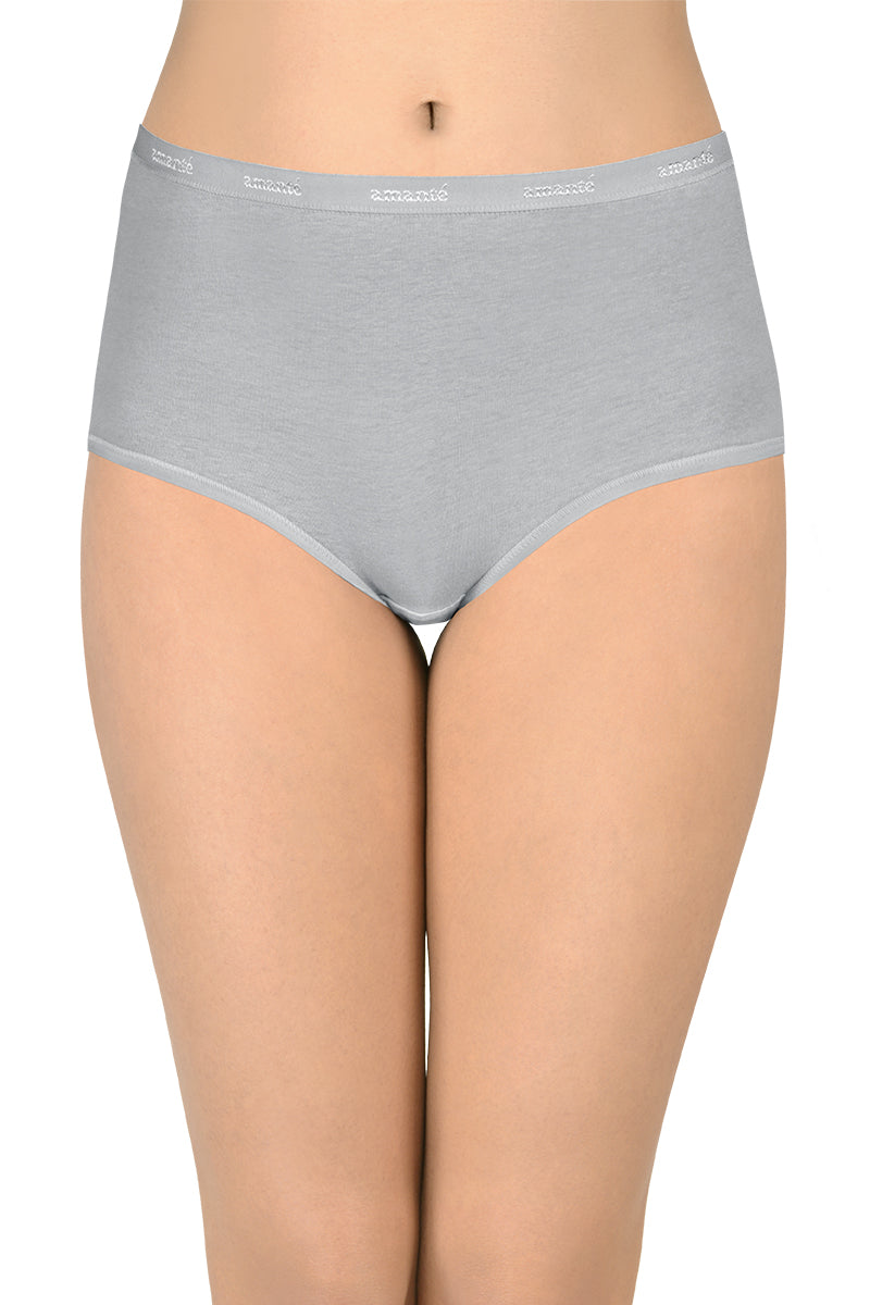Cotton Full-Brief Solid Pack of 3 (Combo 1)  - amanté Pantie - Image 2 of 6