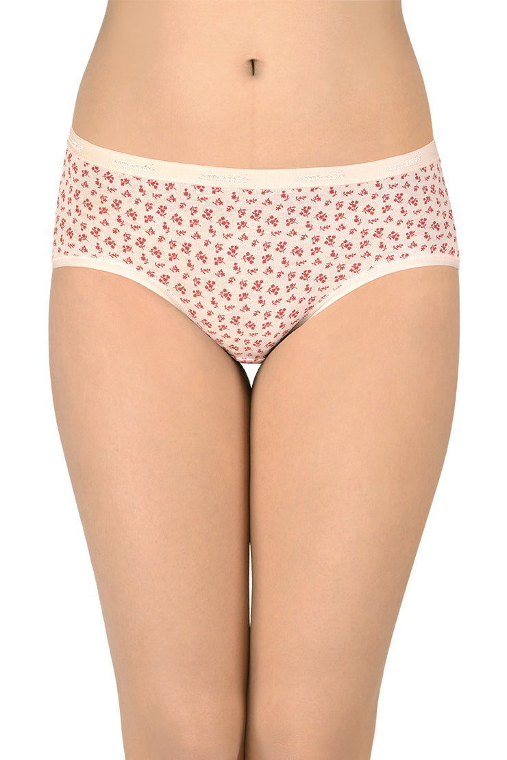 Cotton Hipster Brief Print Pack of 3 (Combo 1)  - amanté Panty