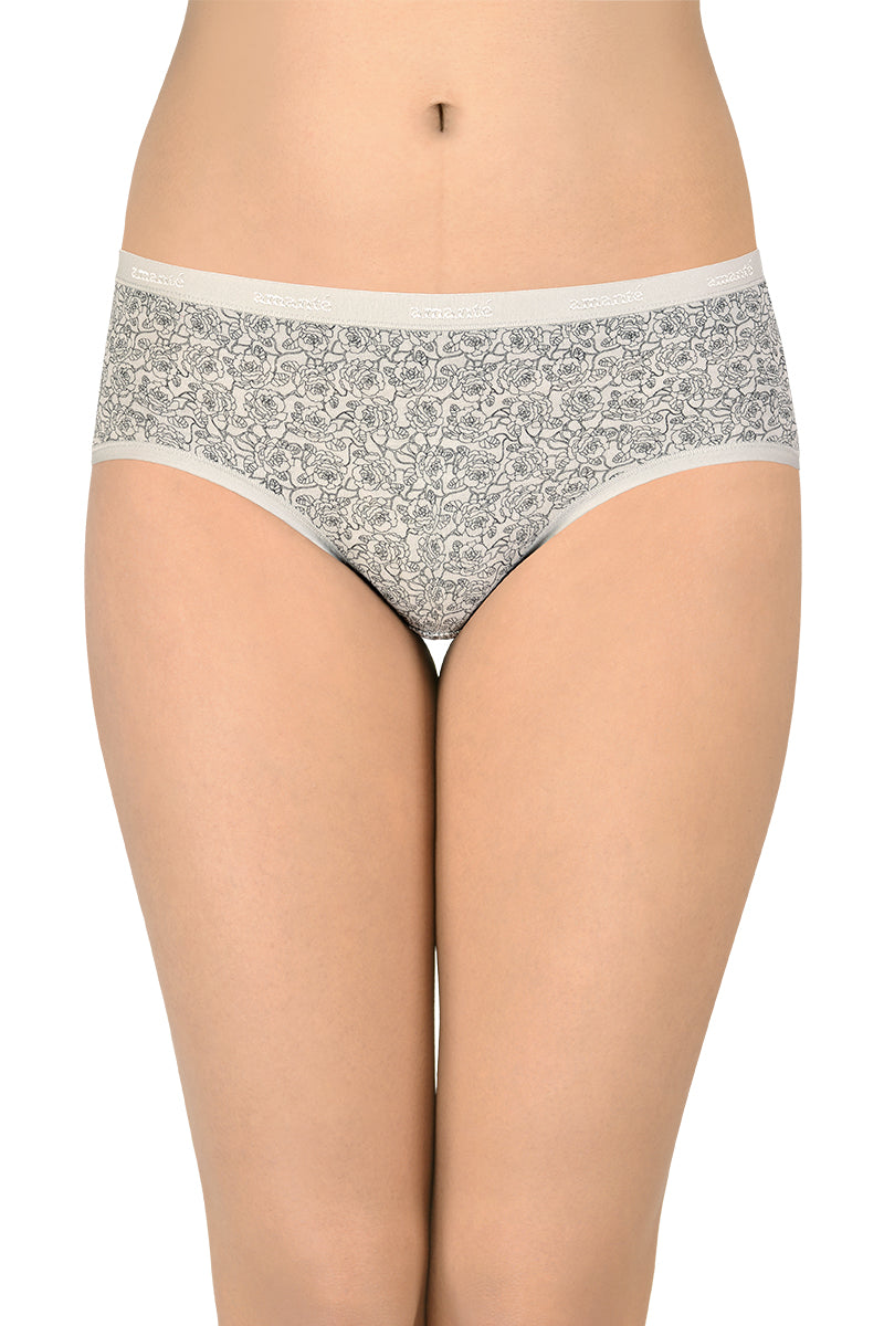 Cotton Hipster Brief Print Pack of 3 (Combo 3)  - amanté Panty - Image 2 of 6