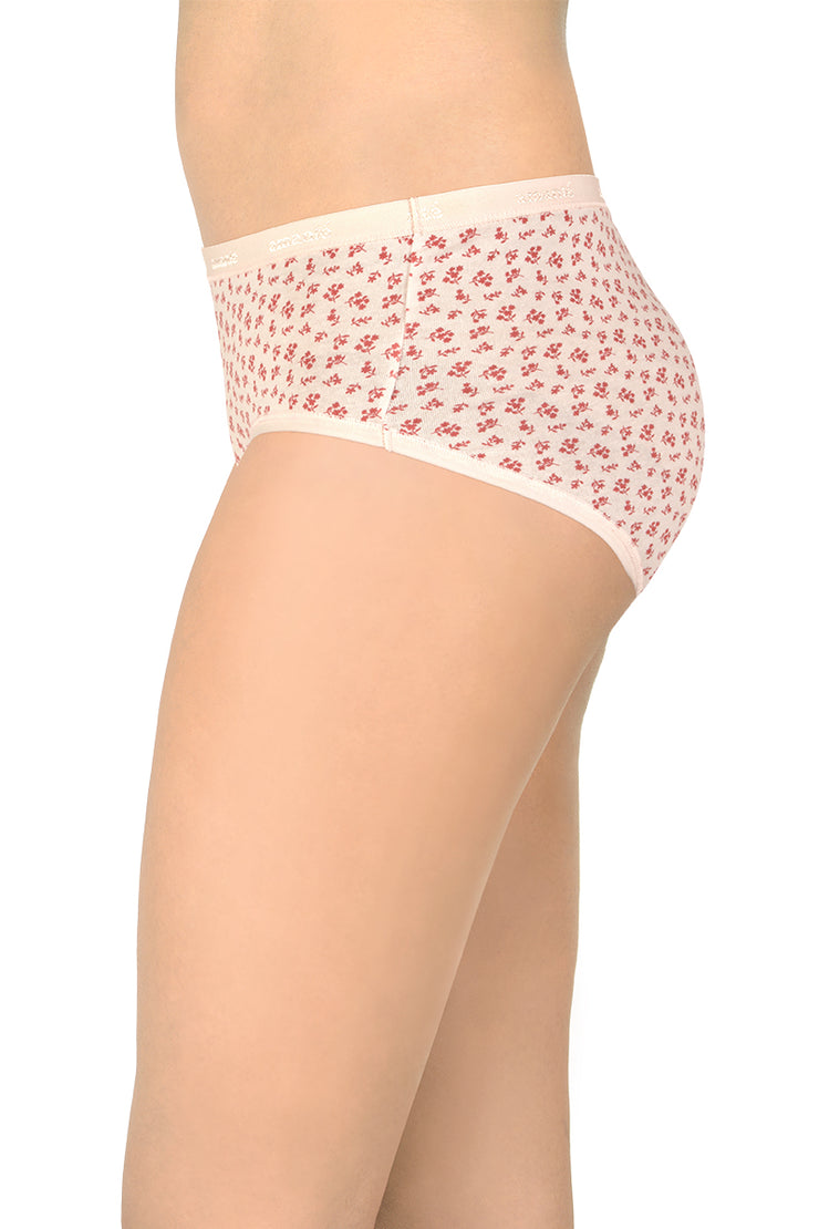 Cotton Hipster Brief Print Pack of 3 (Combo 1)  - amanté Panty