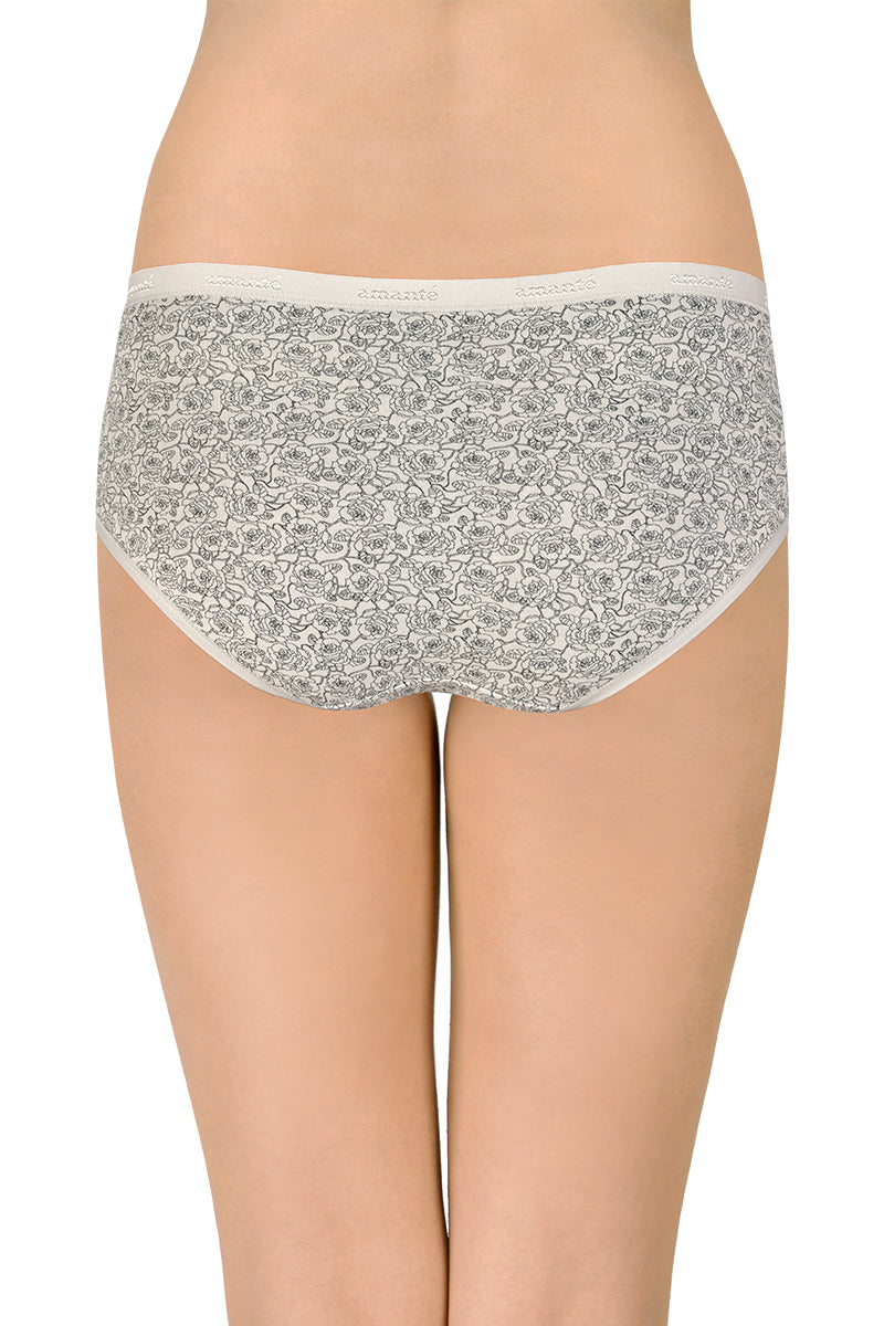 Cotton Hipster Brief Print Pack of 3 (Combo 3)  - amanté Panty
