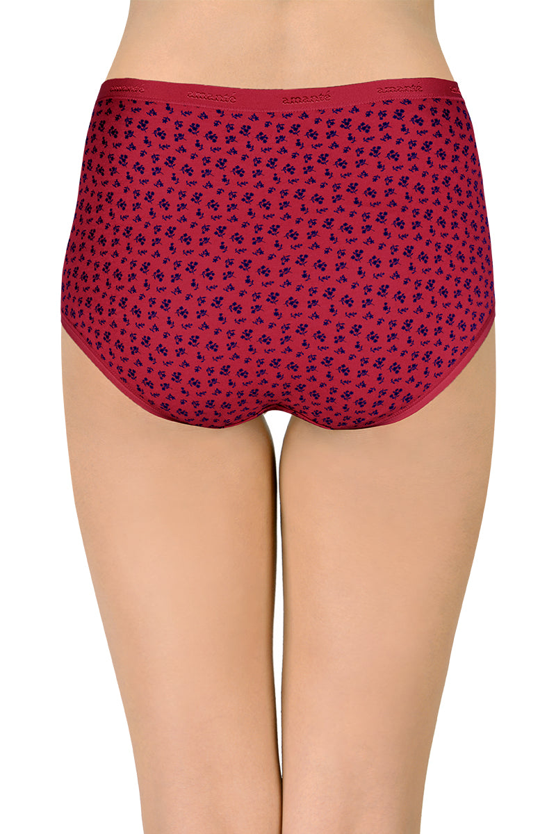 Cotton Full-Brief Print Pack of 3 (Combo 2)  - amanté Panty - Image 4 of 6