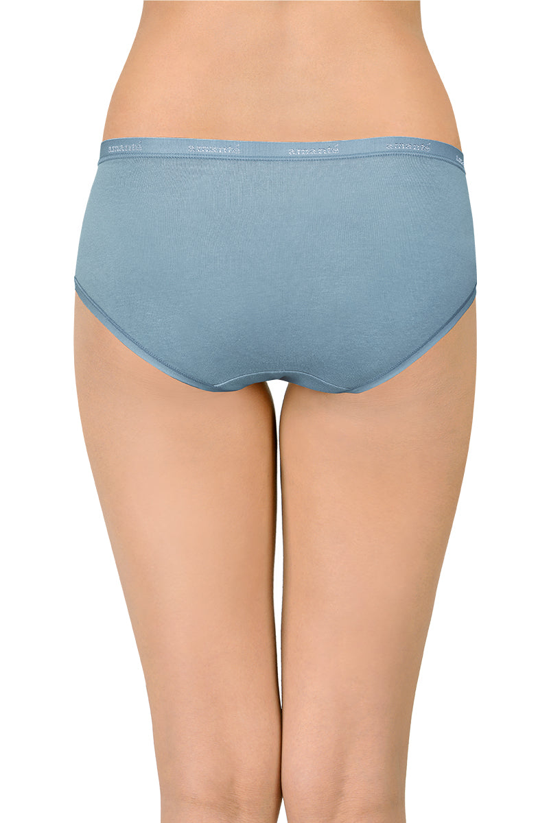 Cotton Hipster Brief Solid Pack of 3 (Combo 1)  - amanté Panty
