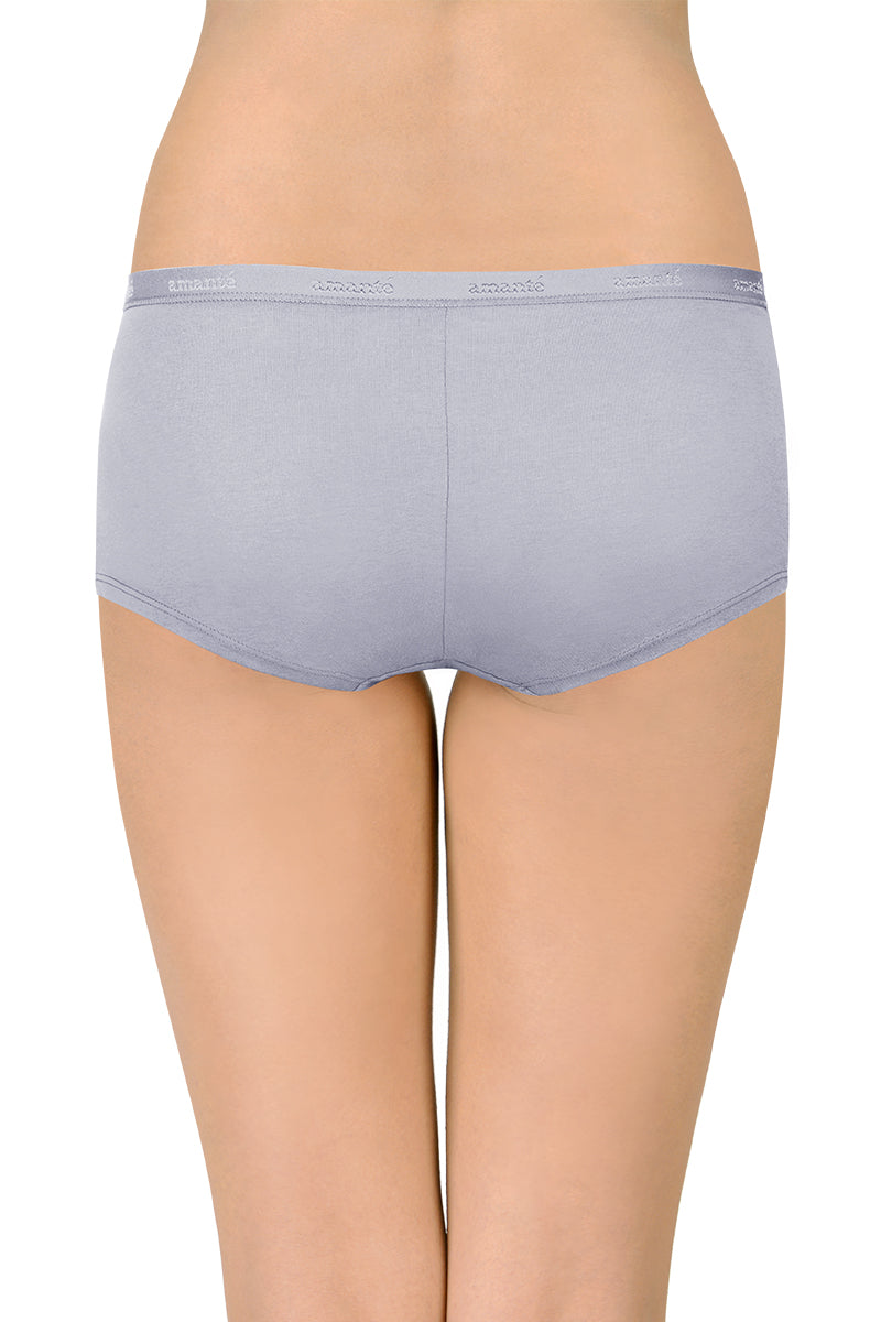 Cotton Boyshort Brief Solid Pack of 3 (Combo 2)  - amanté Panty