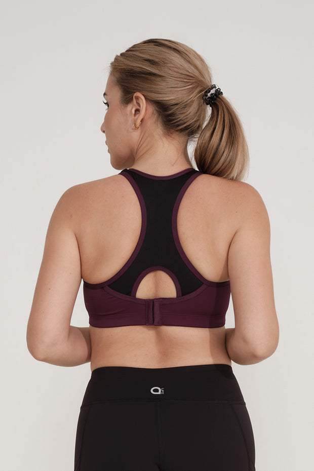 Buy Amante High Impact Padded Moisture Wicking Sports Bra - Pickled Beet at  Rs.1595 online