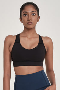 Flaunt Crossback Medium Impact Sports Bra  - amanté Sportswear thumbnail 2