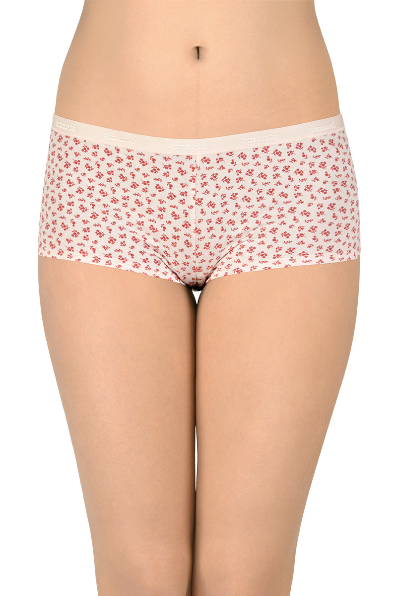 Cotton Boyshort Brief Print Pack of 3 (Combo 2)  - amanté Panty - Image 3 of 9
