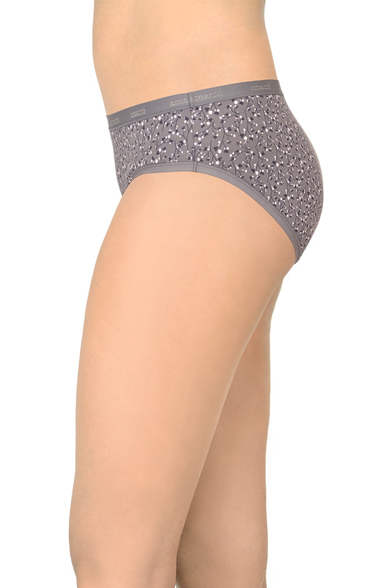 Cotton Hipster Brief Print Pack of 3 (Combo 4)  - amanté Panty