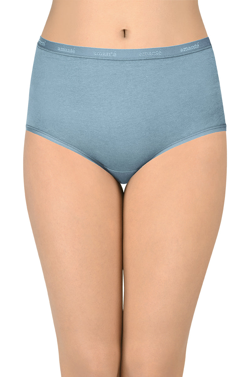 Cotton Full-Brief Solid Pack of 3 (Combo 2)  - amanté Pantie - Image 4 of 5