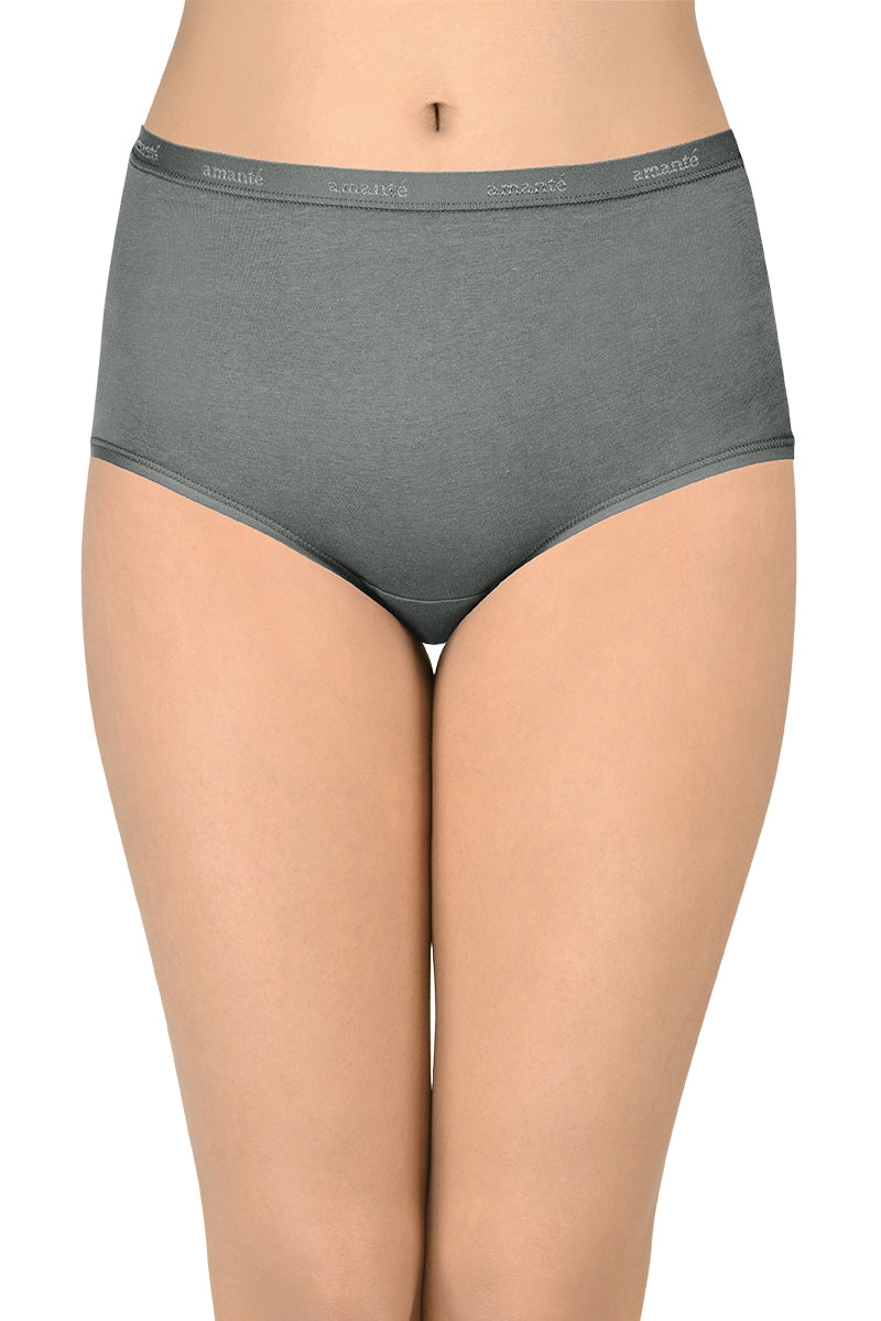 Cotton Full-Brief Solid Pack of 3 (Combo 3)  - amanté Pantie - Image 7 of 7
