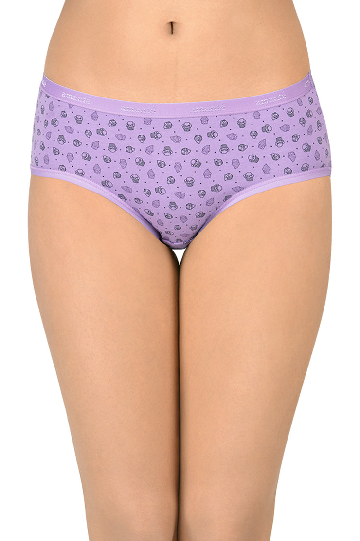 Cotton Hipster Brief Print Pack of 3 (Combo 5)  - amanté Panty