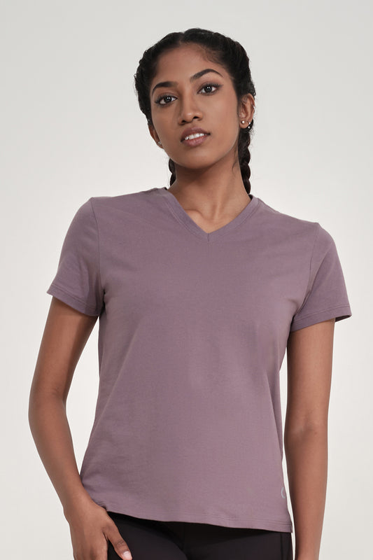 Essential V Neck Tee S / Ephermera - amanté Sportswear