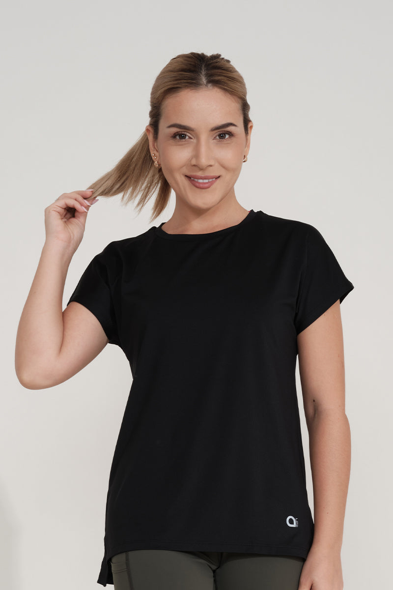Energize Crew Neck Tee S / Black - amanté Sportswear - Image 1 of 3