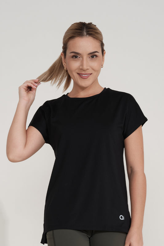 Energize Crew Neck Tee S / Black - amanté Sportswear