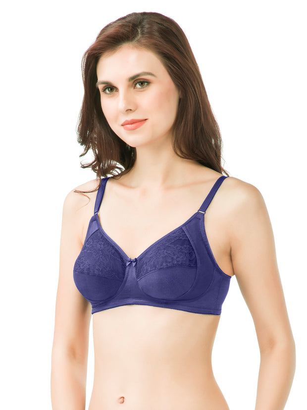 Amante Magic Support Non-Padded Wirefree Lace Bra Sandalwood 34D