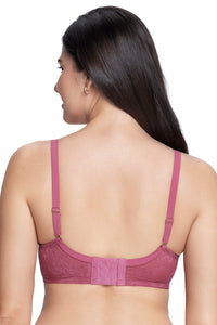 Satin Touch Padded Non-Wired Lace Bra  - amanté Bra thumbnail 2