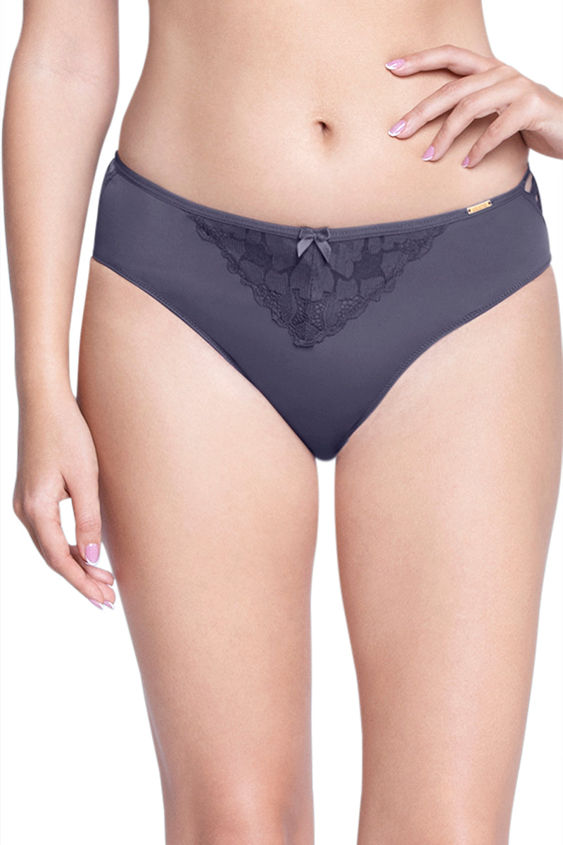 Low Rise Seamed Brazillian Panty S / Graystone - amanté Bra - Image 1 of 5