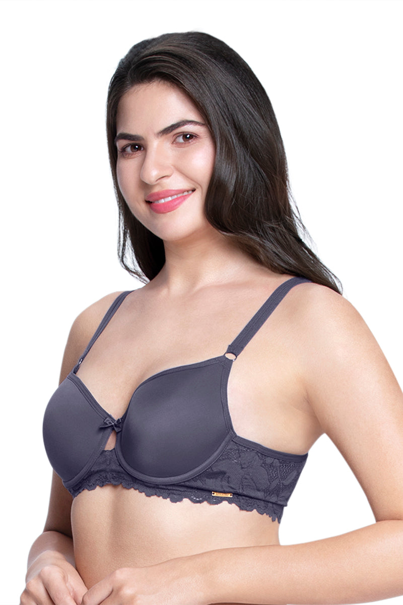 Strappy Bliss Padded Wired Lace Bra  - amanté Bra - Image 3 of 7
