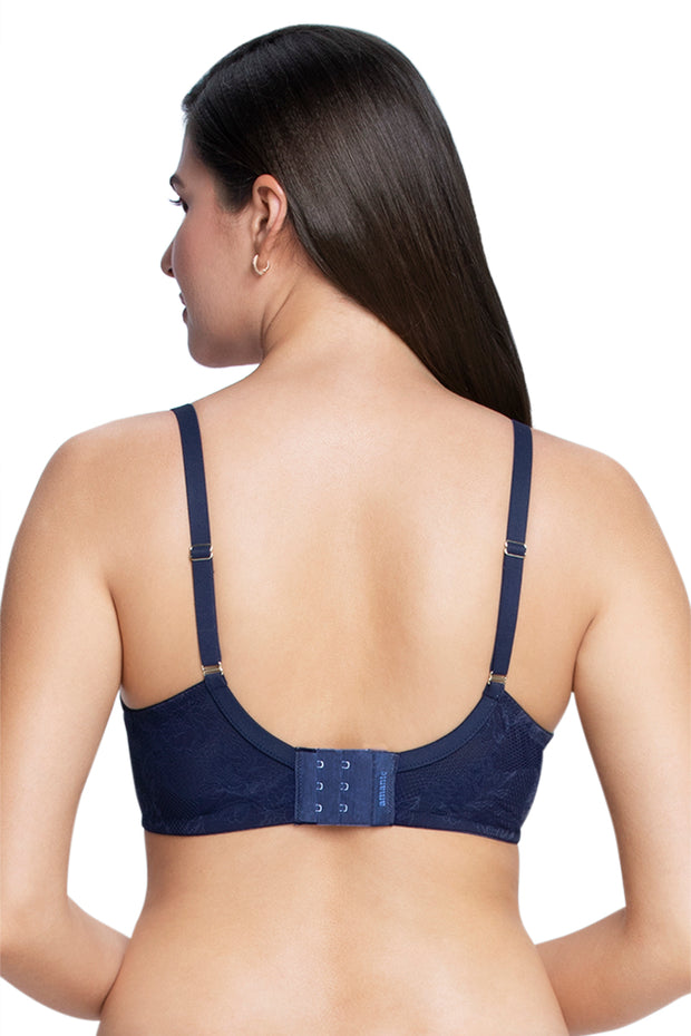 Buy BODYAAN 504 Heavy Padded Full Coverage B Cup Cotton Bra Blue