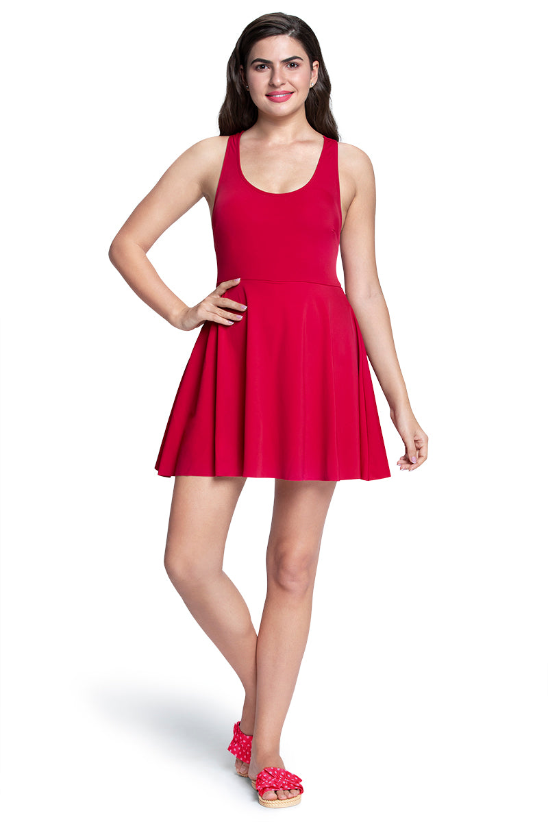 Racerback Swim Dress  - amanté Swimwear