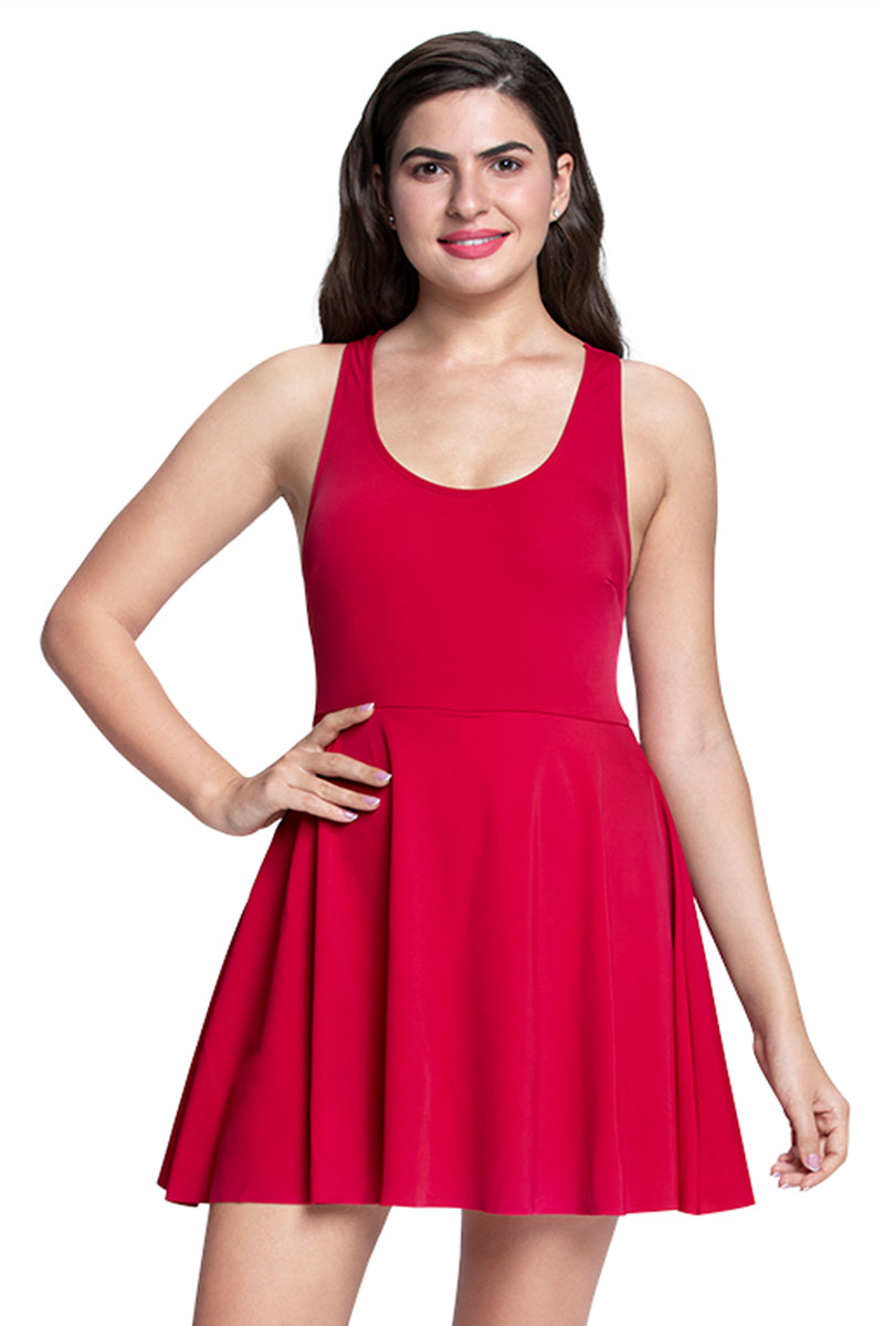 Racerback Swim Dress S / Bull Fight - amanté Swimwear