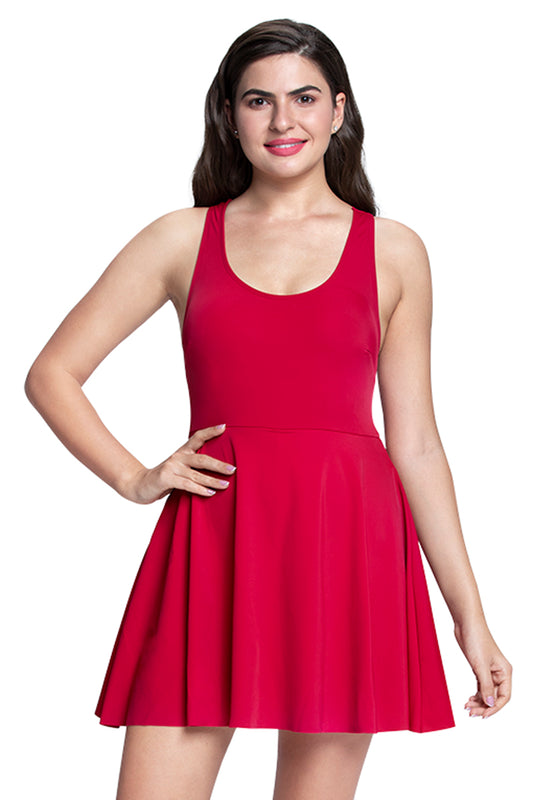 Racerback Swim Dress S / Bull Fight - amanté Swimwear