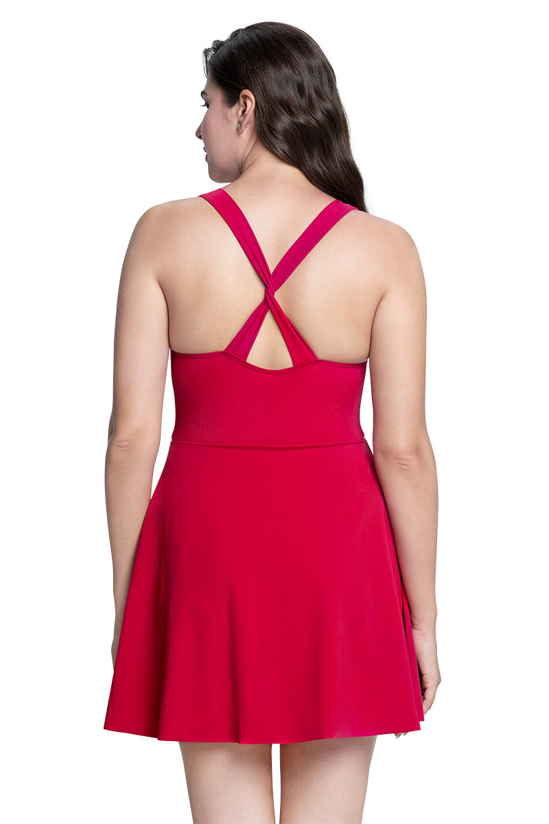 Racerback Swim Dress  - amanté Swimwear - Image 2 of 7