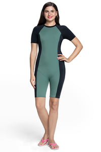 Leg Suit With Sleeves Swimwear  - amanté Swimwear thumbnail 3