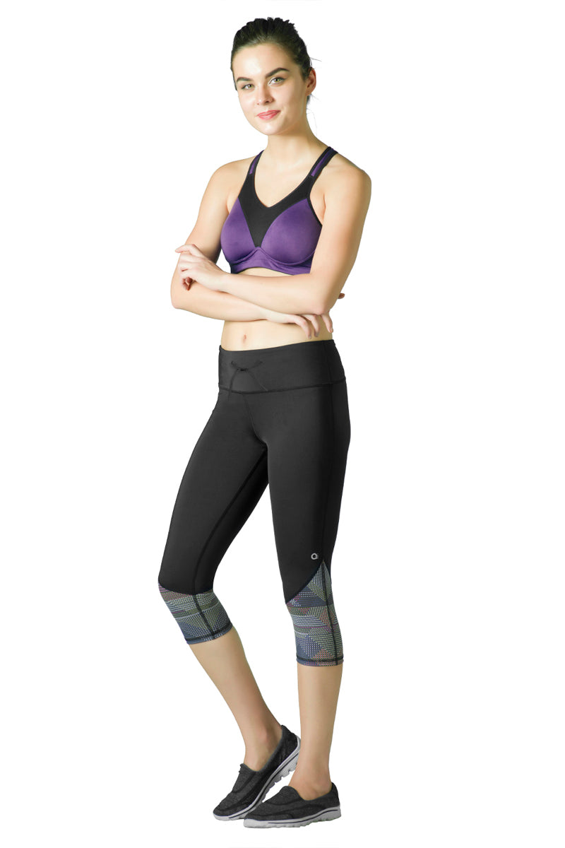 Geo Print Capri Pant  - amanté Sportswear