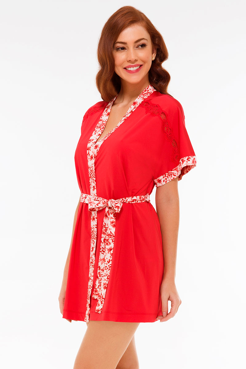 Floral Impressions Robe  - amanté Sleepwear - Image 4 of 4