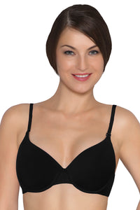 Cotton Casuals Wired Bra 32B / Black - amanté Bra thumbnail 1