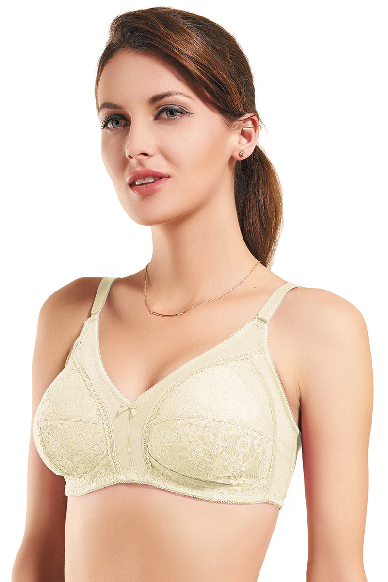Lace Magic Bra 32B / White Smoke - amanté Bra