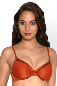 Satin Edge Bra Sale 32C / Burnt Orange - amanté Bra thumbnail 1