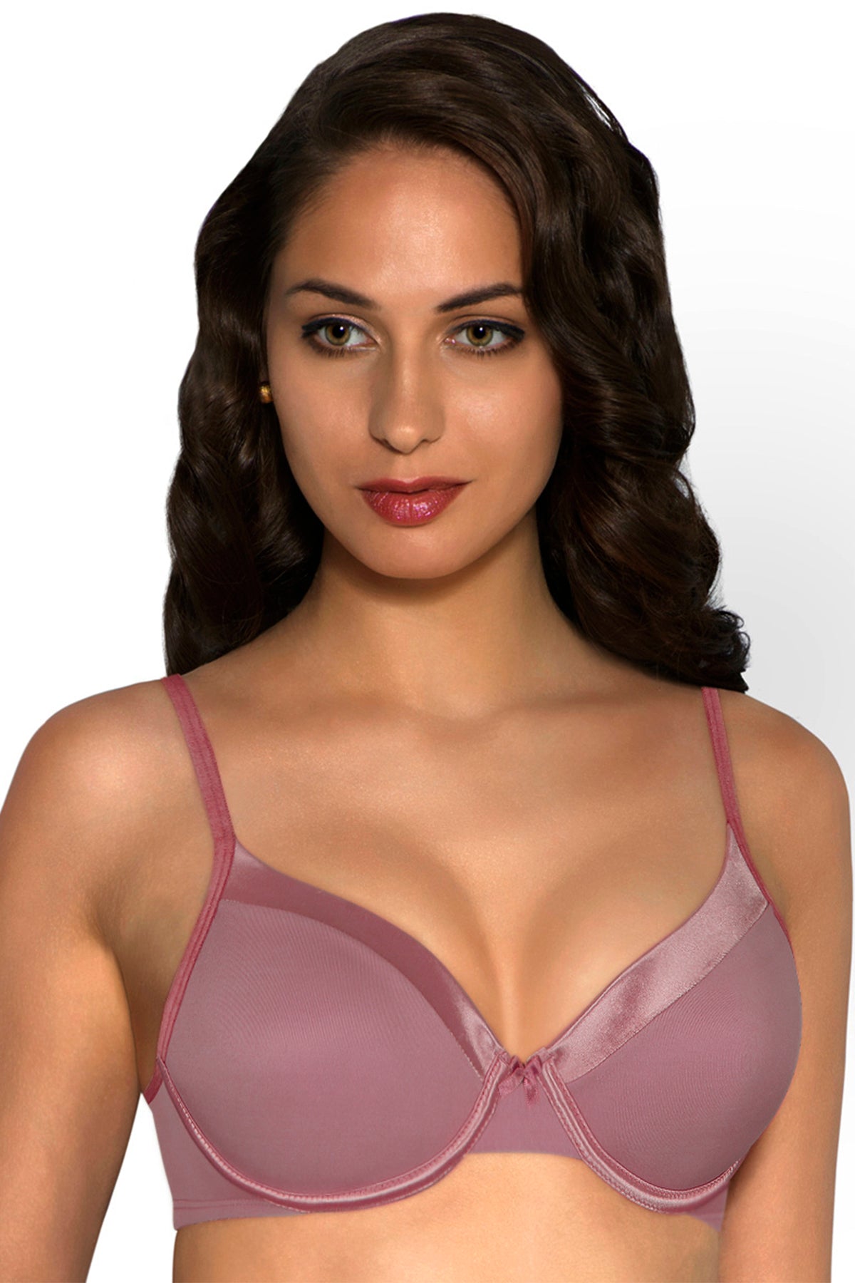 Satin Edge Bra 36D / Antique Rose - amanté Bra