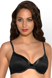 Satin Edge Bra 36B / Black - amanté Bra thumbnail 2