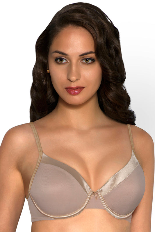 Satin Edge Bra 38B / Nude - amanté Bra