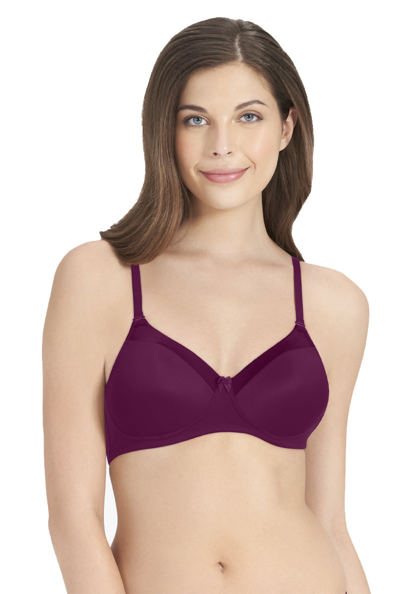 Satin Edge Non-Wired Bra  - amanté Bra