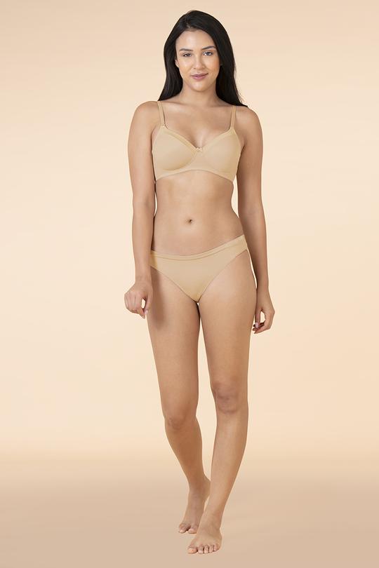 Satin Edge Non-Wired Bra  - amanté Bra - Image 4 of 4