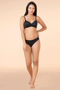 Satin Edge Non-Wired Bra  - amanté Bra thumbnail 3