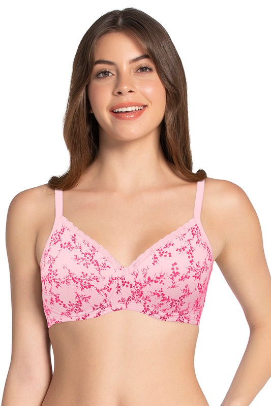 Cotton Casuals Non-Wired Bra 32B / Pink Nectar PR - amanté Bra