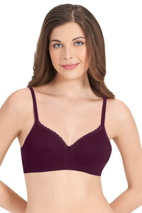 Cotton Casuals Non-Wired Bra 32B / Potent Purple - amanté Bra thumbnail 1