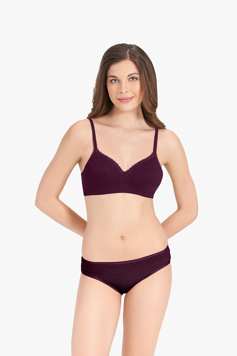 Cotton Casuals Non-Wired Bra  - amanté Bra - Image 5 of 8