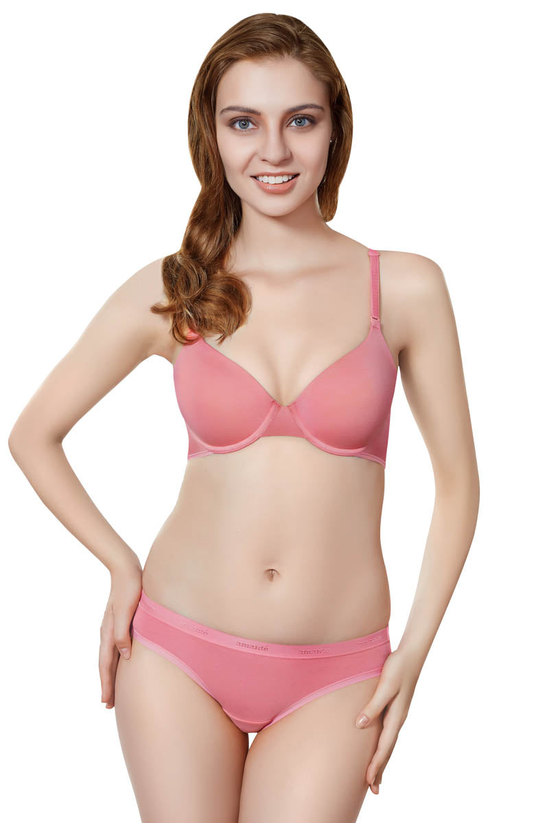 Cotton Casuals Wired Bra  - amanté Bra - Image 4 of 4