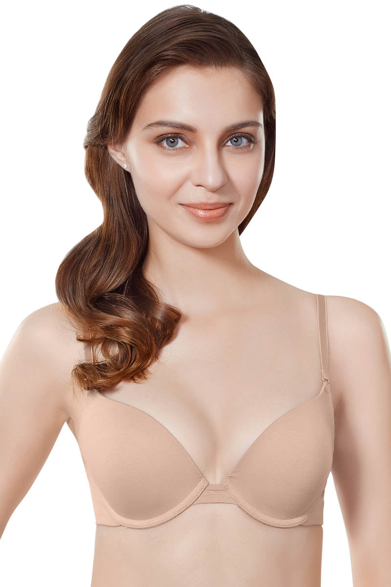 Cotton Push Up 32C / Sandalwood - amanté Bra - Image 4 of 6