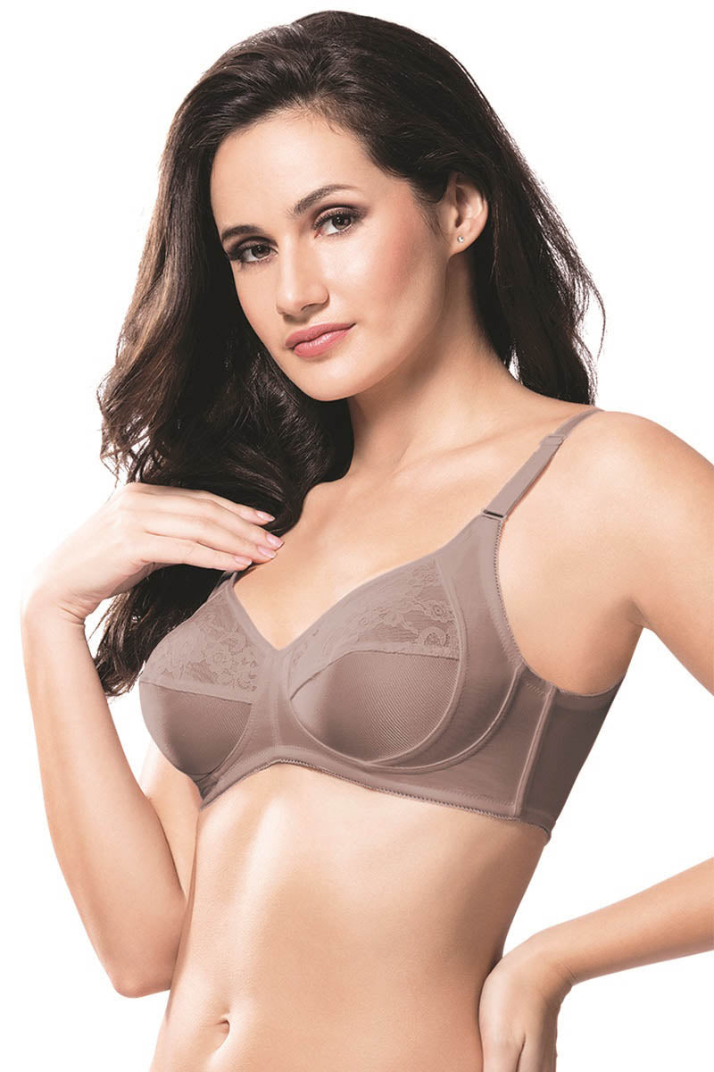 Saree Shaper Bra (Old Fit) 32B / Mushroom - amanté Bra