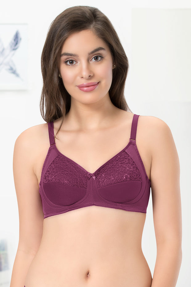 Buy UNHOOKED Bra for Women Non Padded, Full Cup Underwired in Powernet,  Exquisite Lace & Polyamide Spandex Fabric